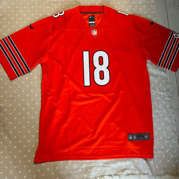 NFL Caleb Williams Chicago Bears 18# Jersey Nike Orange
